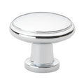 Gliderite 5 Pack 1 1 8 In. Polished Chrome Round Ring Cabinet Knobs Polished Chrome