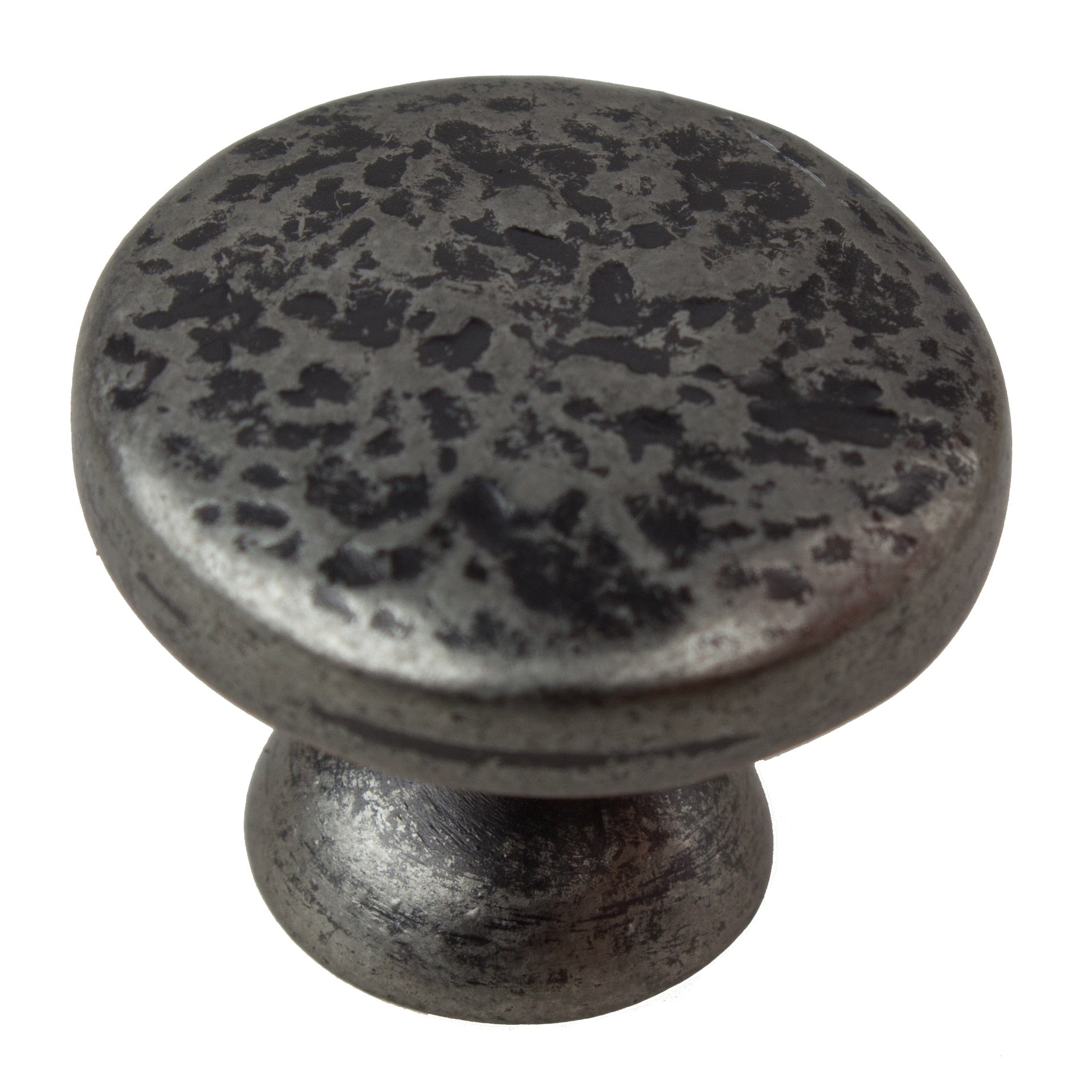 Gliderite 5 Pack 1 1 8 In. Weathered Nickel Hammered Cabinet Knobs Weathered Nickel
