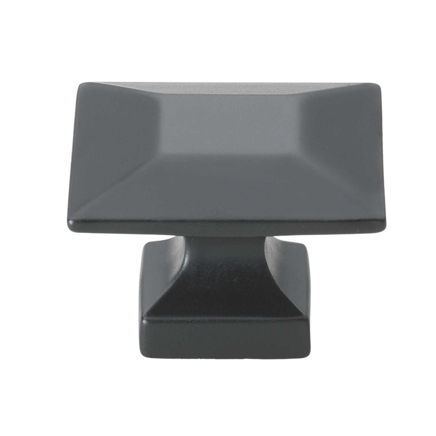 Gliderite 5 Pack 1 3 8 In. Matte Black Modern Square Cabinet Knobs Matte Black