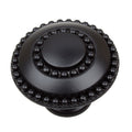 Gliderite 5 Pack 1 3 8 In. Matte Black Round Beaded Ring Cabinet Knobs Matte Black