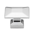 Gliderite 5 Pack 1 3 8 In. Polished Chrome Modern Square Cabinet Knobs Polished Chrome