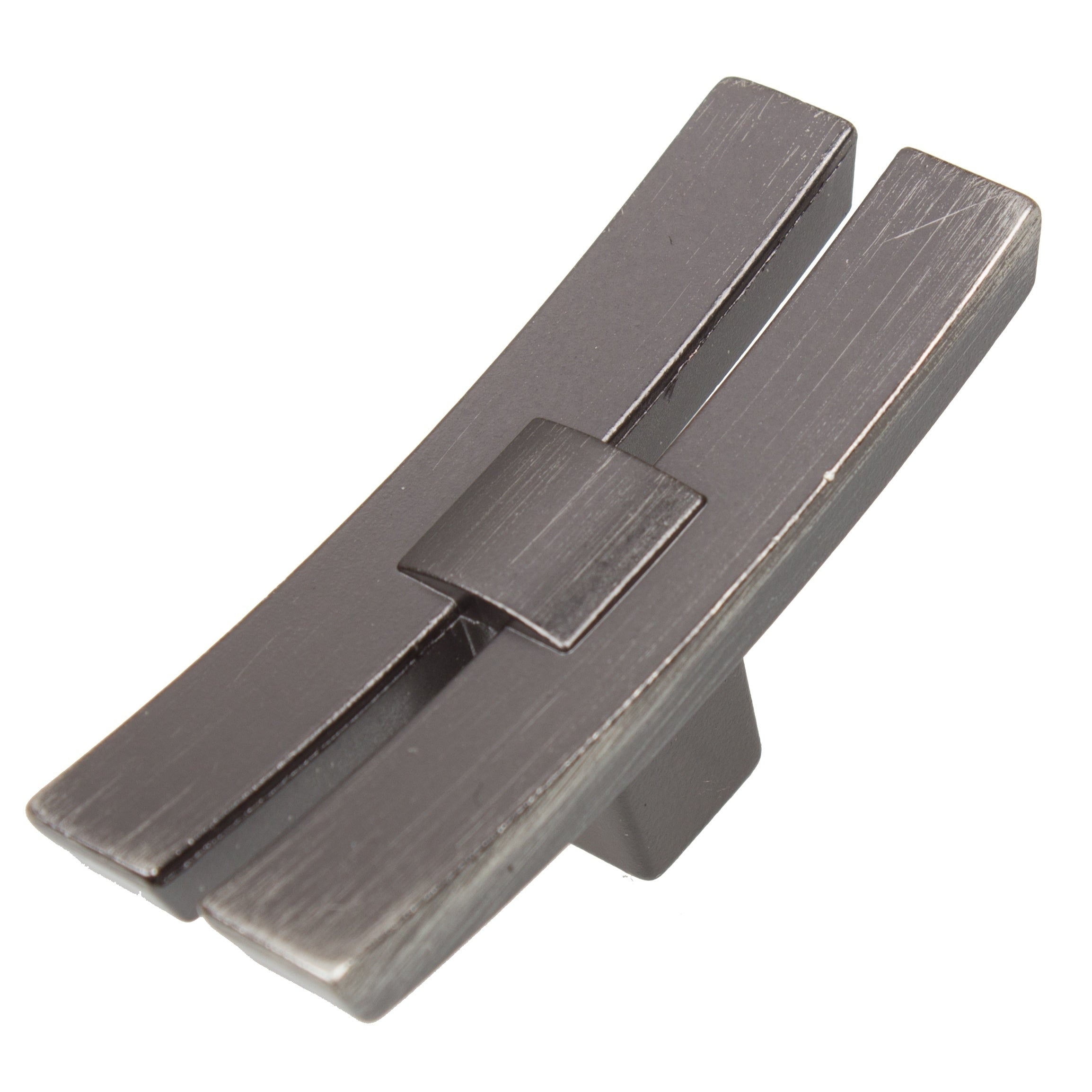 Gliderite 5 Pack 1 7 8 In. Brushed Pewter Dual Bar Cabinet Knobs Brushed Pewter