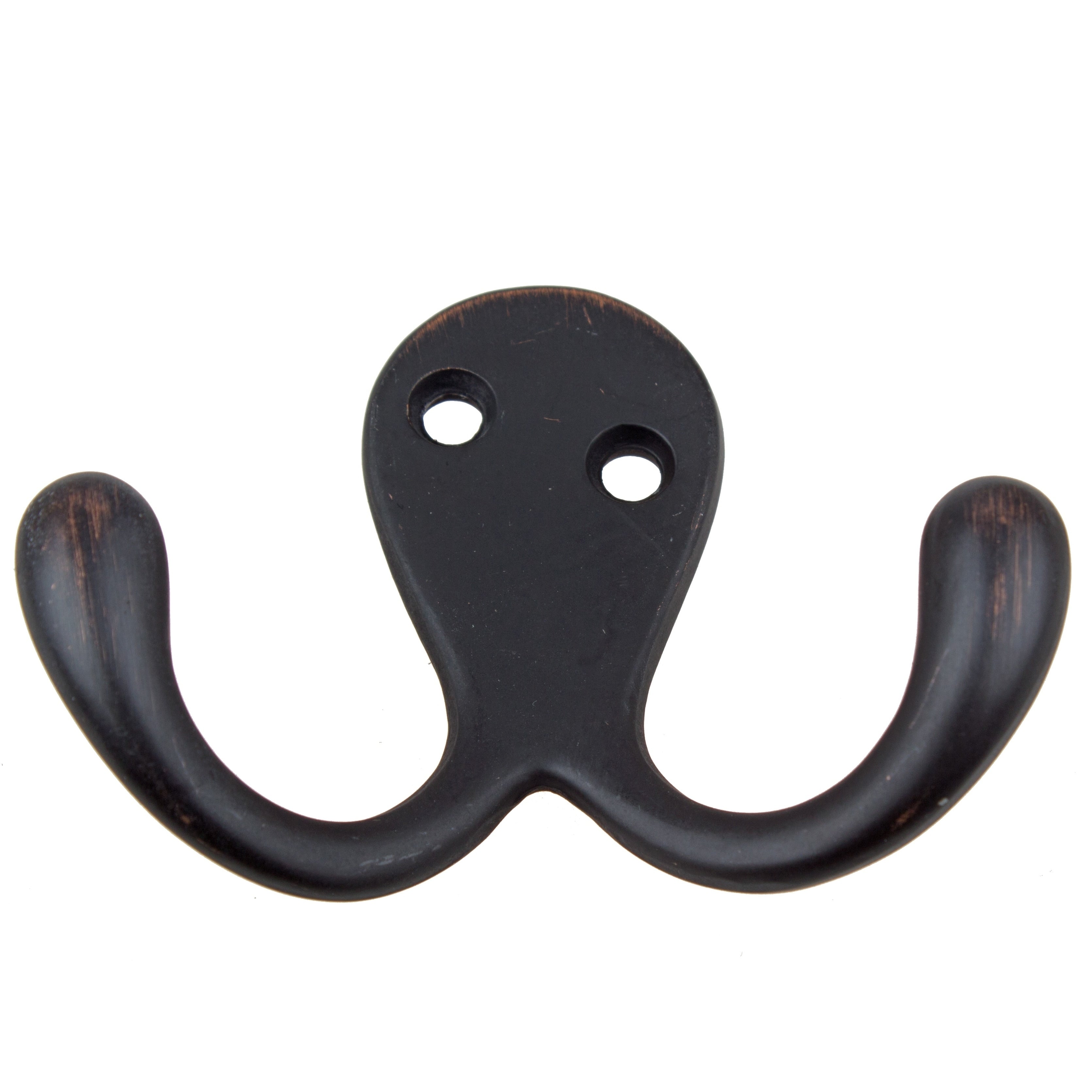 Gliderite 5 Pack 2 In. Oil Rubbed Bronze Double Coat Hooks