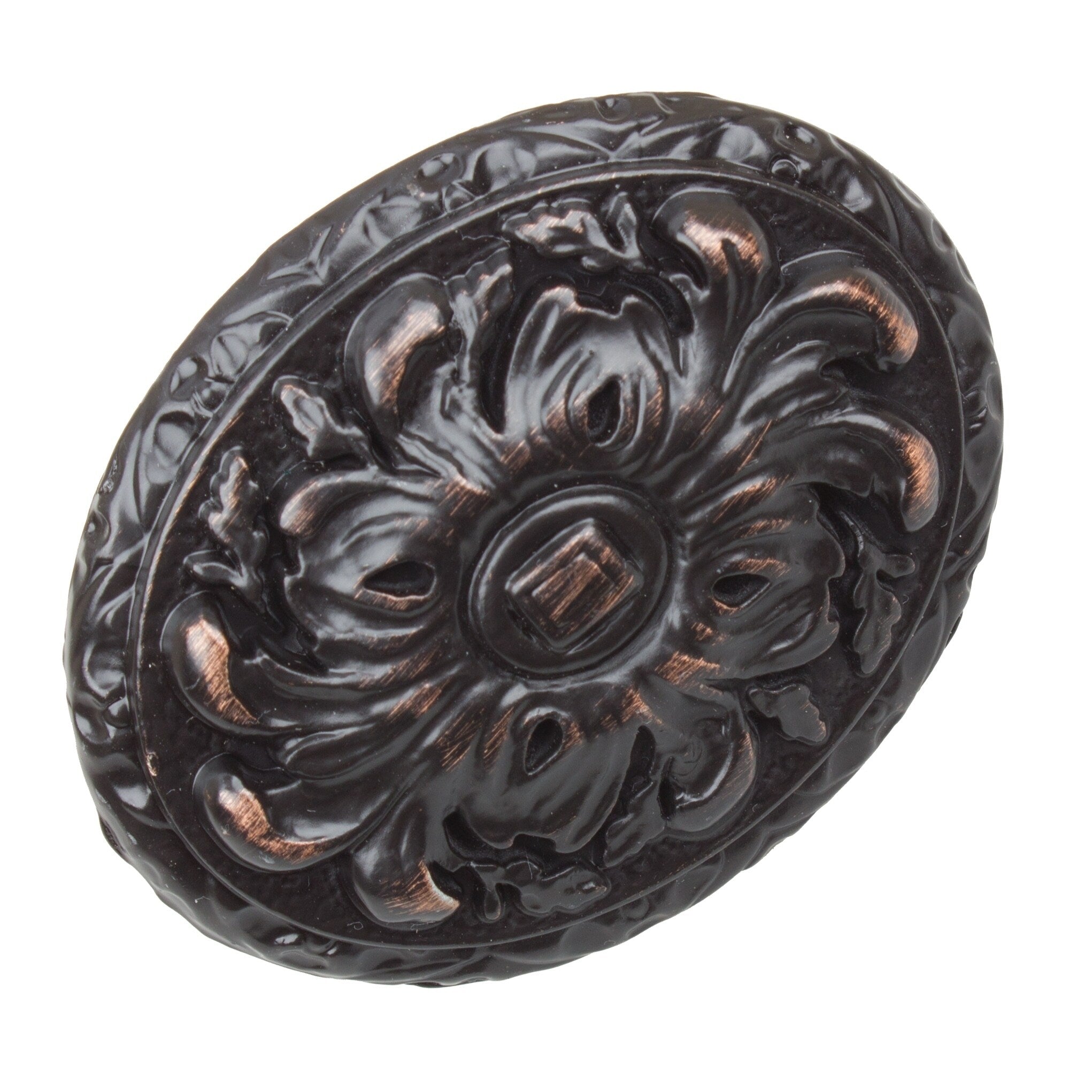 Gliderite 5 Pack 2 In. Oil Rubbed Bronze Ornate Oval Cabinet Knobs Oil Rubbed Bronze