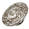 Gliderite 5 Pack 2 In. Satin Nickel Ornate Oval Cabinet Knobs Satin Nickel