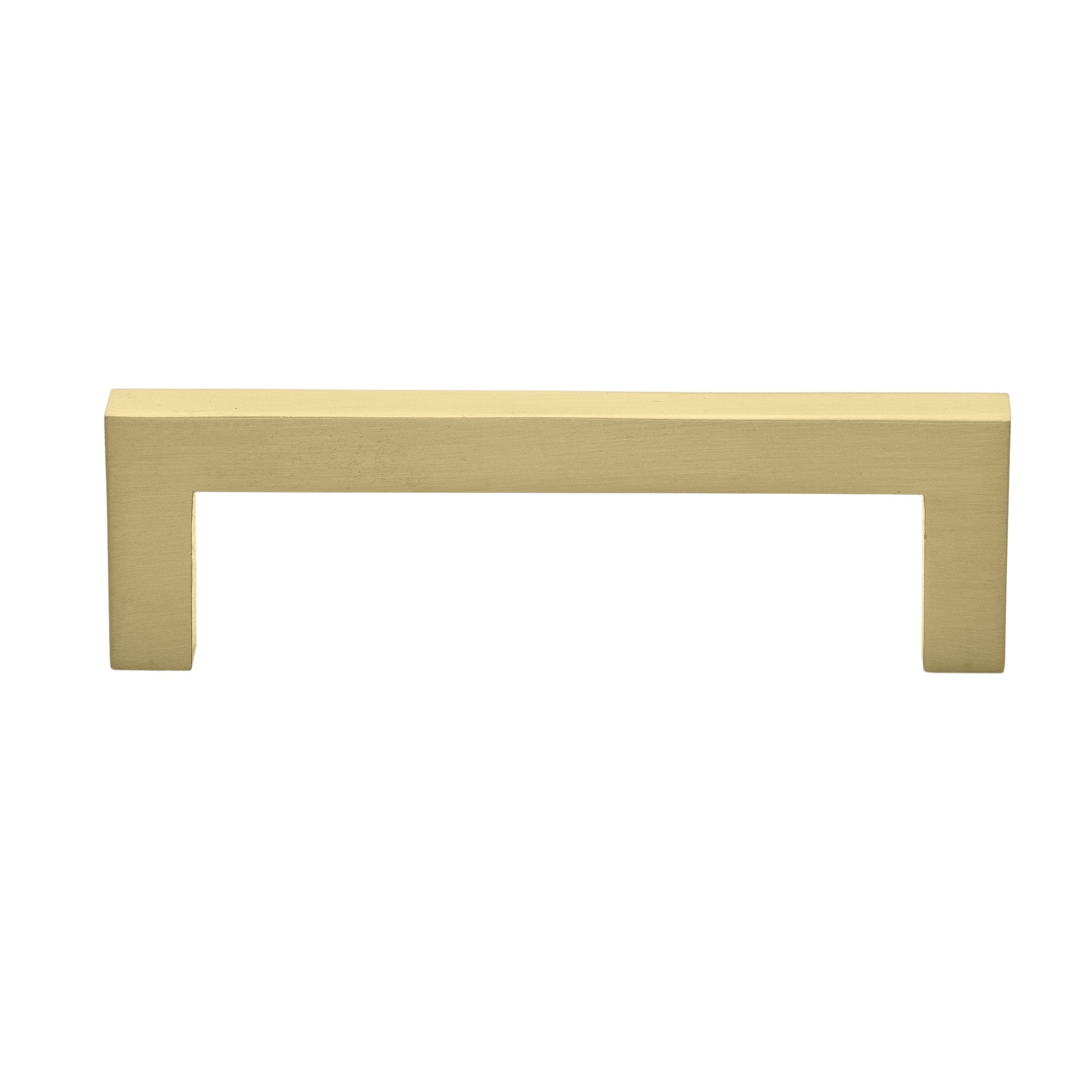 Gliderite 5 Pack 3 3 4 In. Center Satin Gold Solid Square Bar Pulls Satin Gold