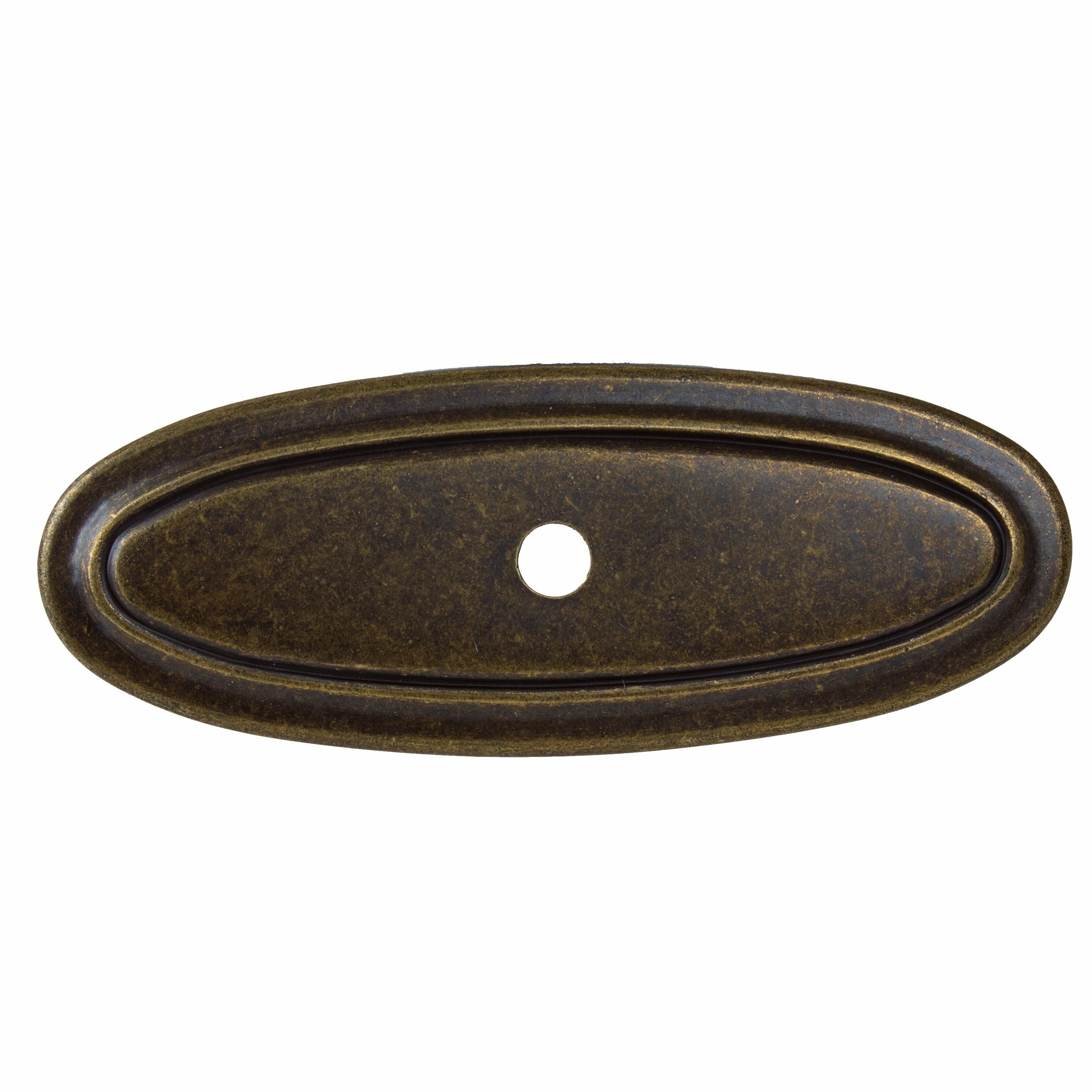 Gliderite 5 Pack 3 In. Antique Thin Oblong Cabinet Backplates
