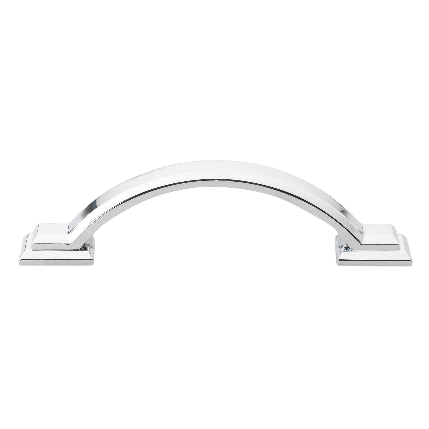 Gliderite 5 Pack 3 In. Cc Arched Square Polished Chrome Cabinet Pulls Polished Chrome