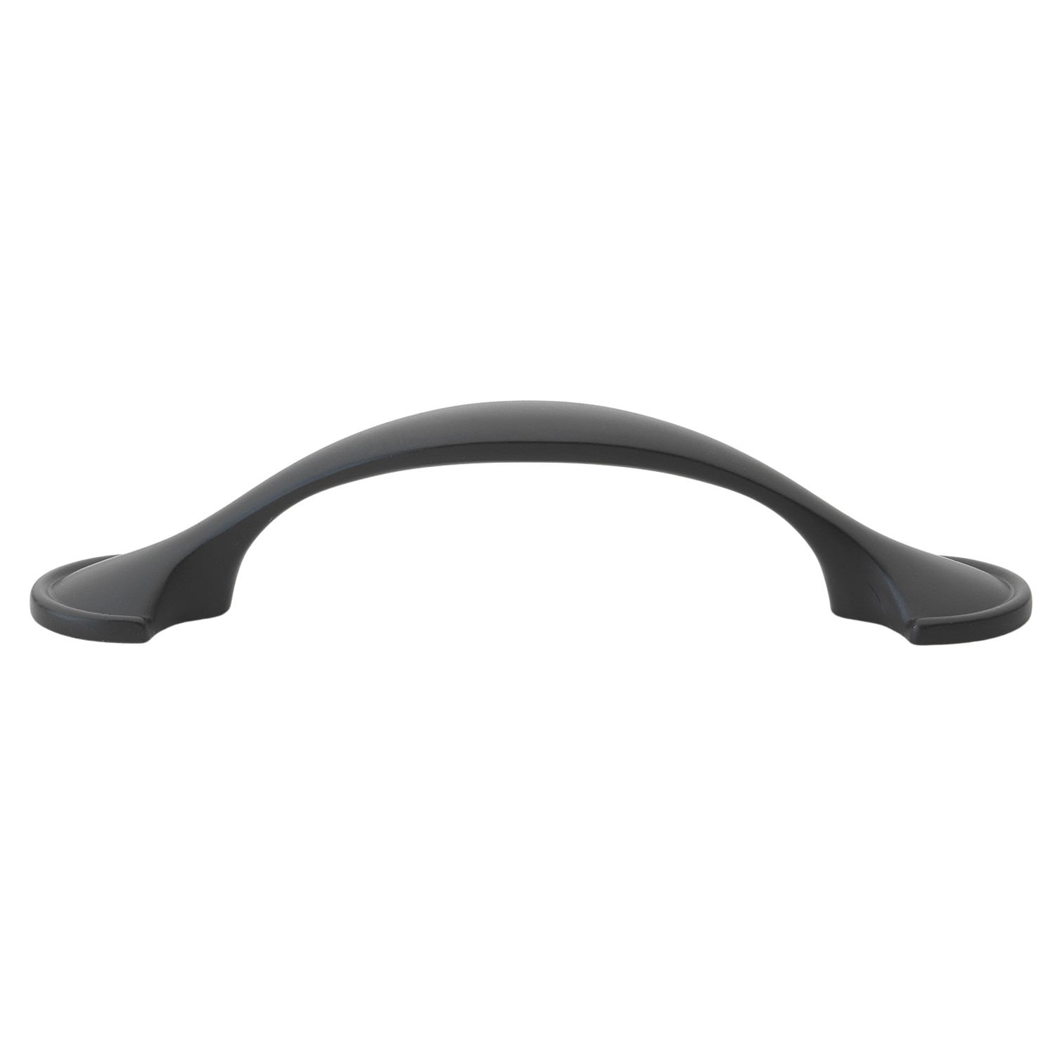 Gliderite 5 Pack 3 In. Center Matte Black Arch Cabinet Pulls Matte Black