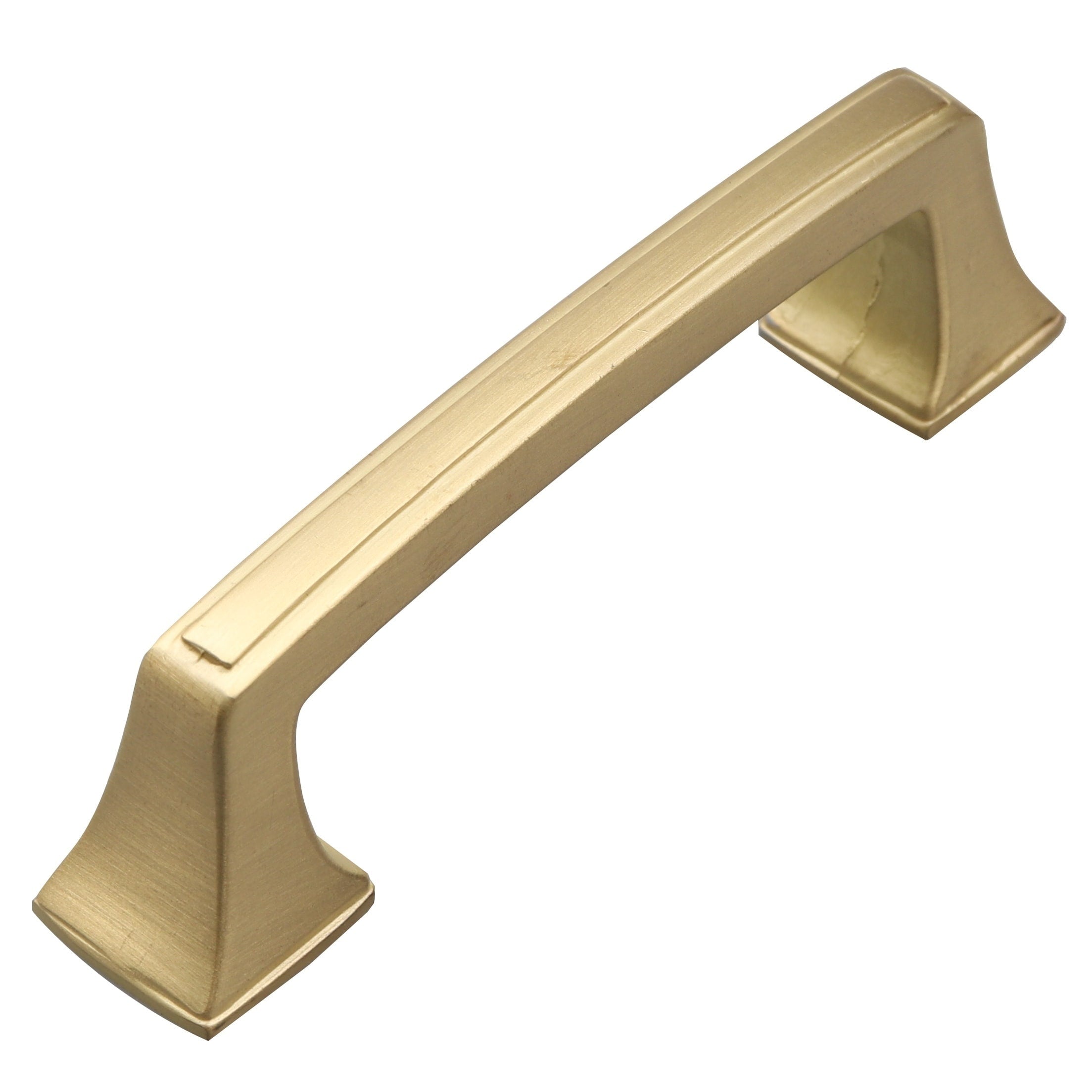 Gliderite 5 Pack 3 In. Center Satin Gold Deco Base Cabinet Pulls Satin Gold