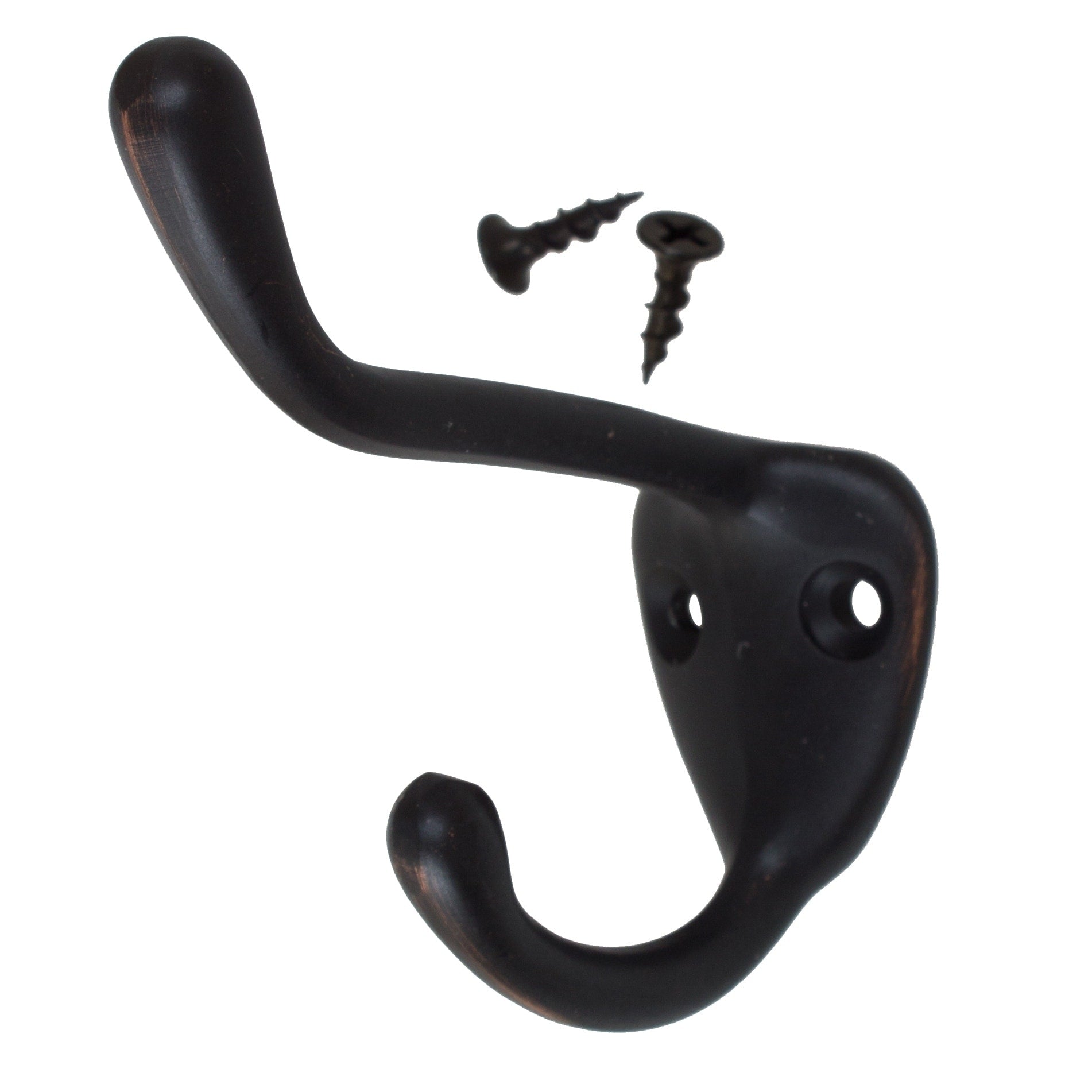Gliderite 5 Pack 3 In. Oil Rubbed Bronze Double Coat Hooks