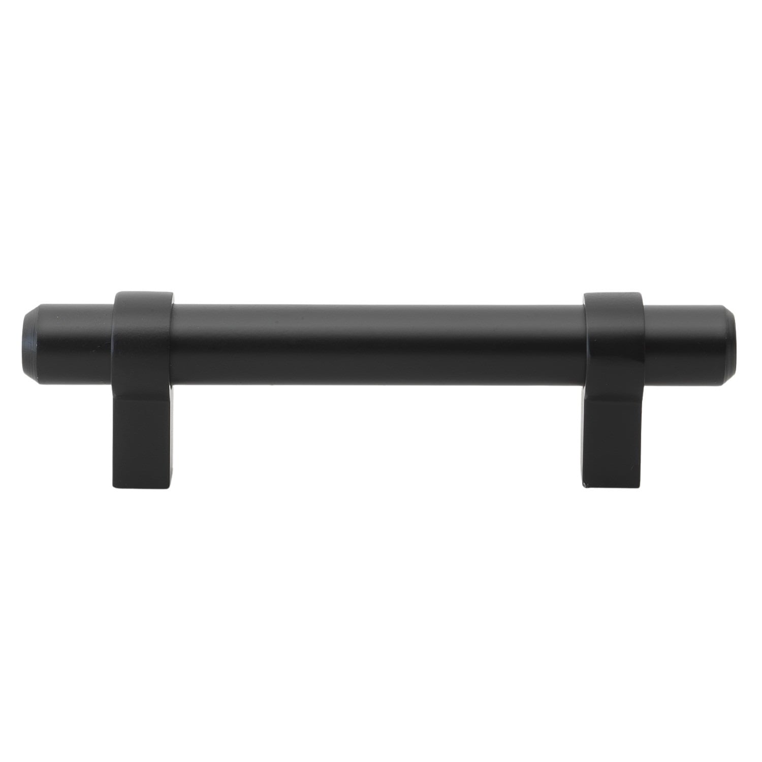 Gliderite 5 Pack 3 Inch Center To Center Solid Steel Euro Cabinet Pull Matte Black