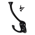 Gliderite 5 Pack 4 1 2 In. Matte Black Coat Tri Hooks