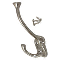 Gliderite 5 Pack 4 1 2 In. Satin Nickel Coat Tri Hooks