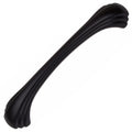 Gliderite 5 Pack 4 9 16 In. Center Matte Black Classic Shell Cabinet Pull Matte Black