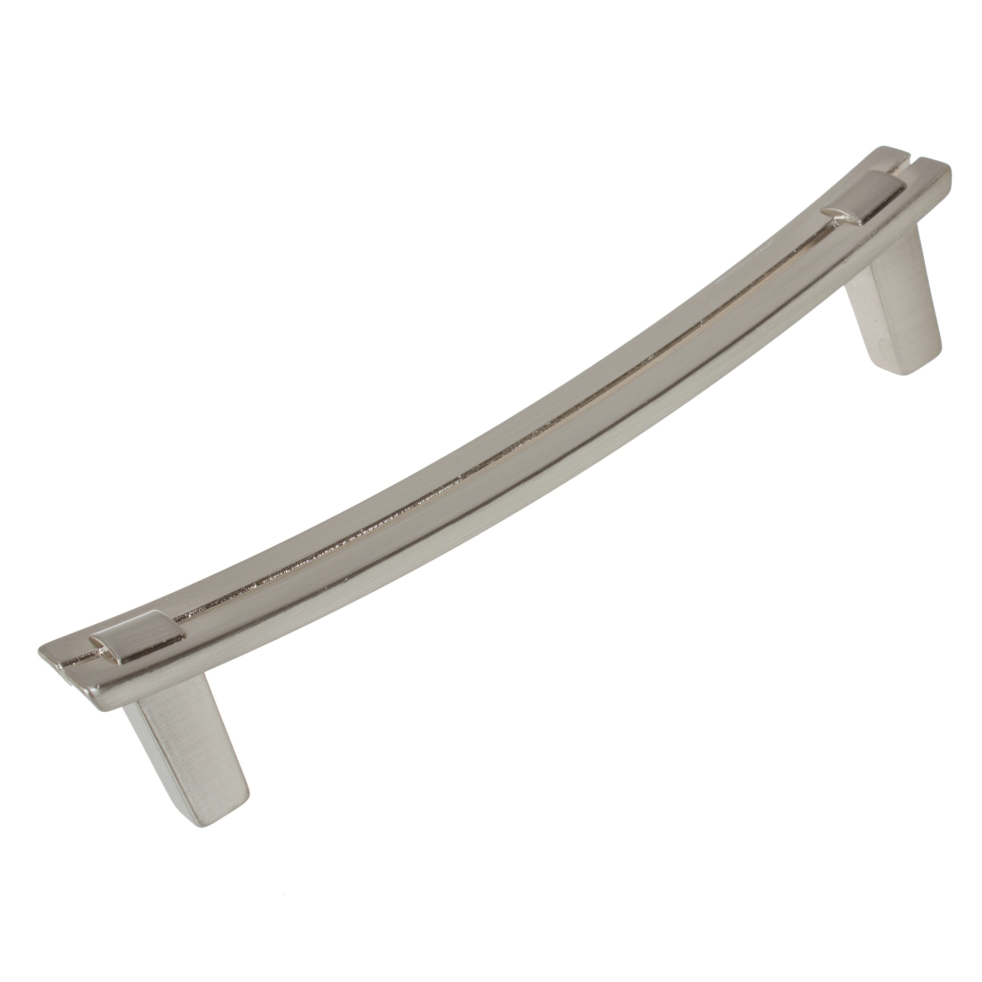 Gliderite 5 Pack 5 In. Center Dual Bar Satin Nickel Cabinet Pulls Satin Nickel