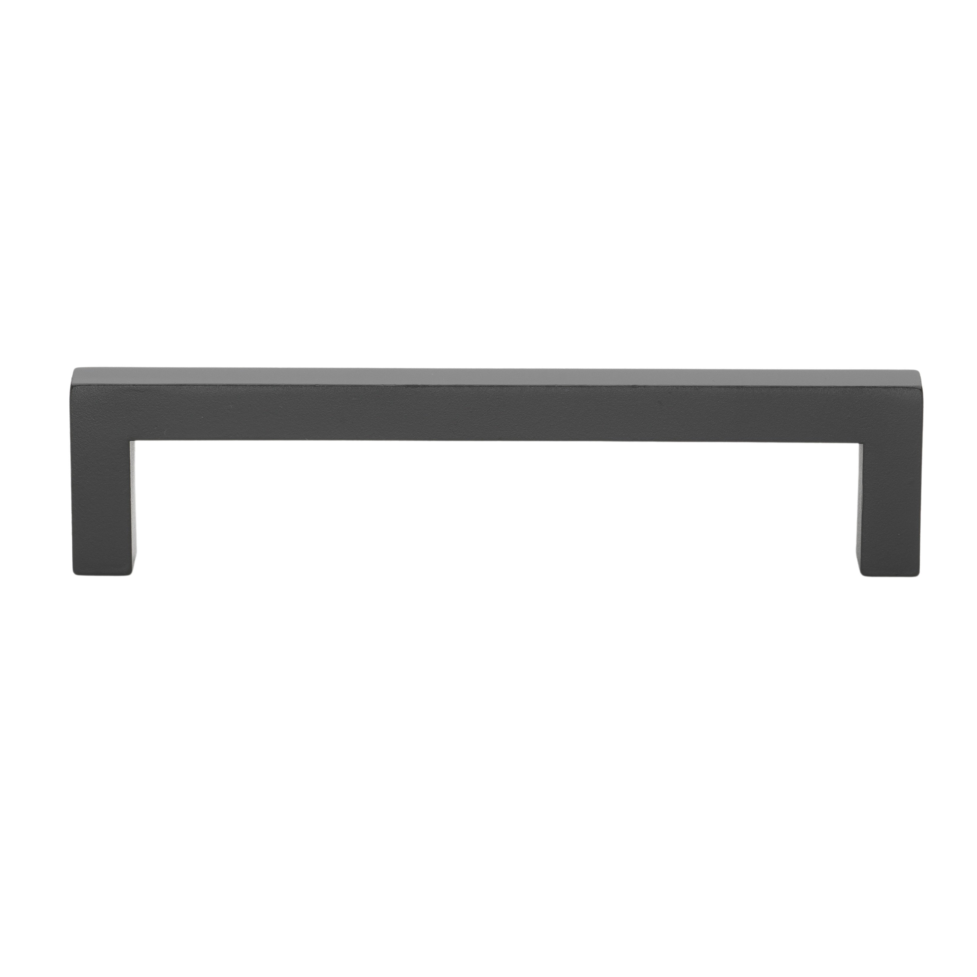 Gliderite 5 Pack 5 In. Center Matte Black Square Cabinet Bar Pulls Matte Black