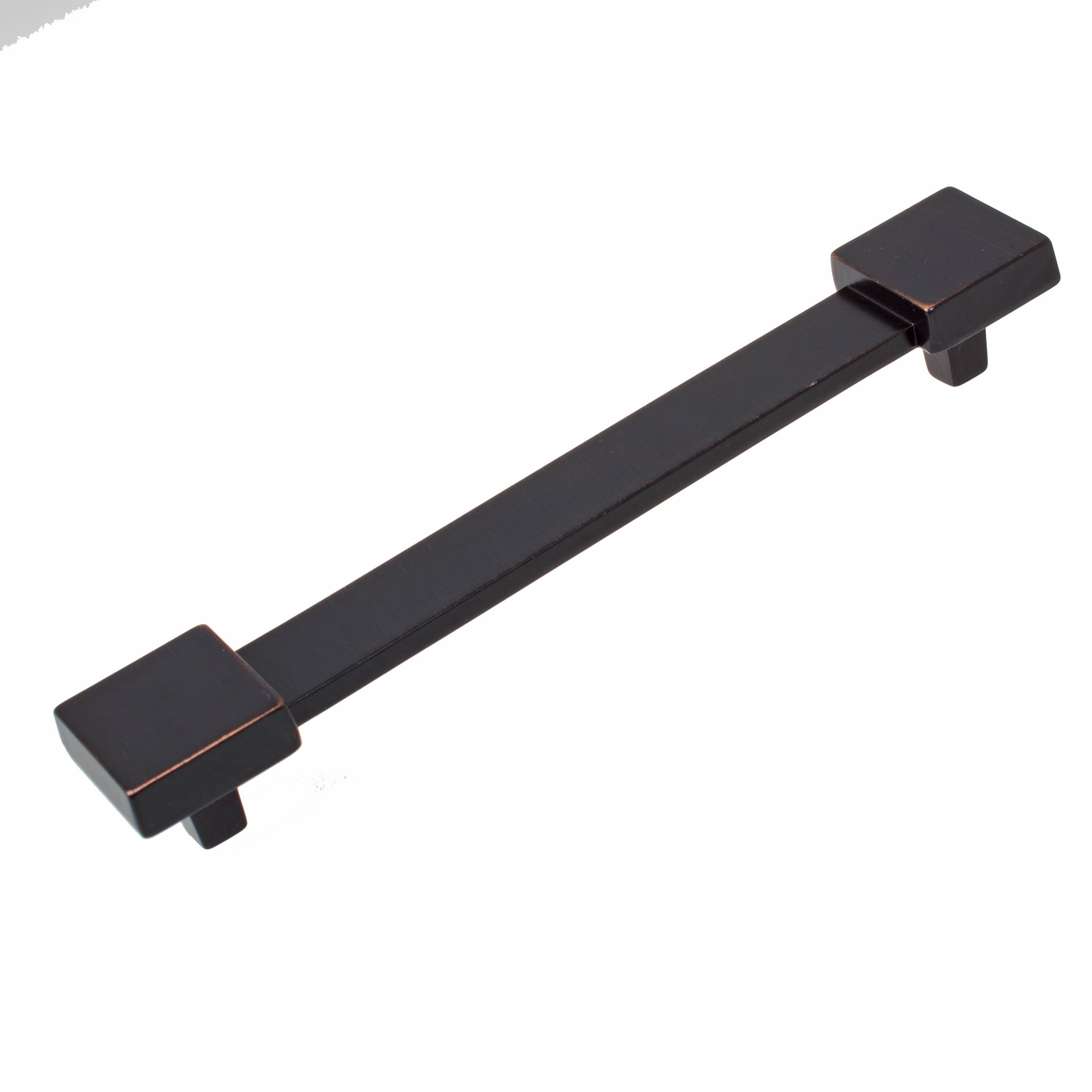 Gliderite 5 Pack 5 In. Center Square Edge Rubbed Bronze Cabinet Pulls Oil Rubbed Bronze