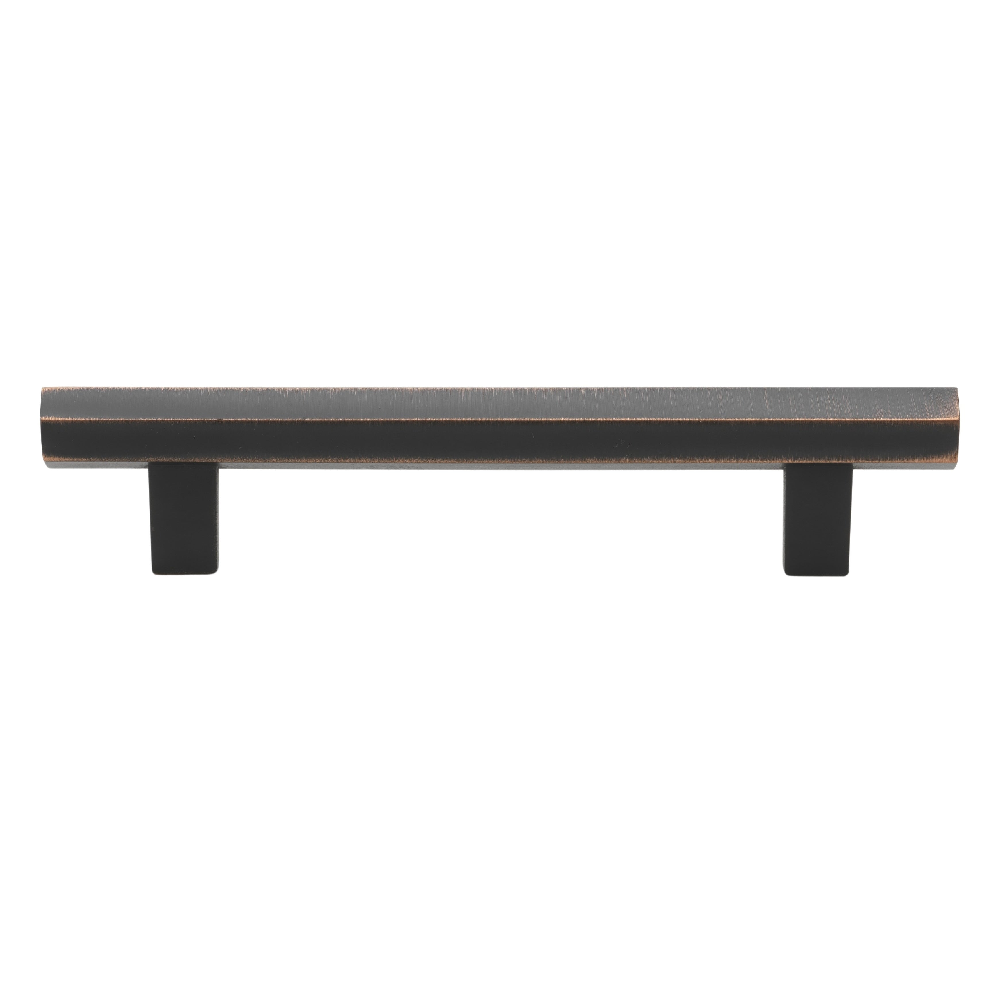 Gliderite 5 Pack 5 Inch Center Solid Hexagon Bar Pull Oil Rubbed Bronze