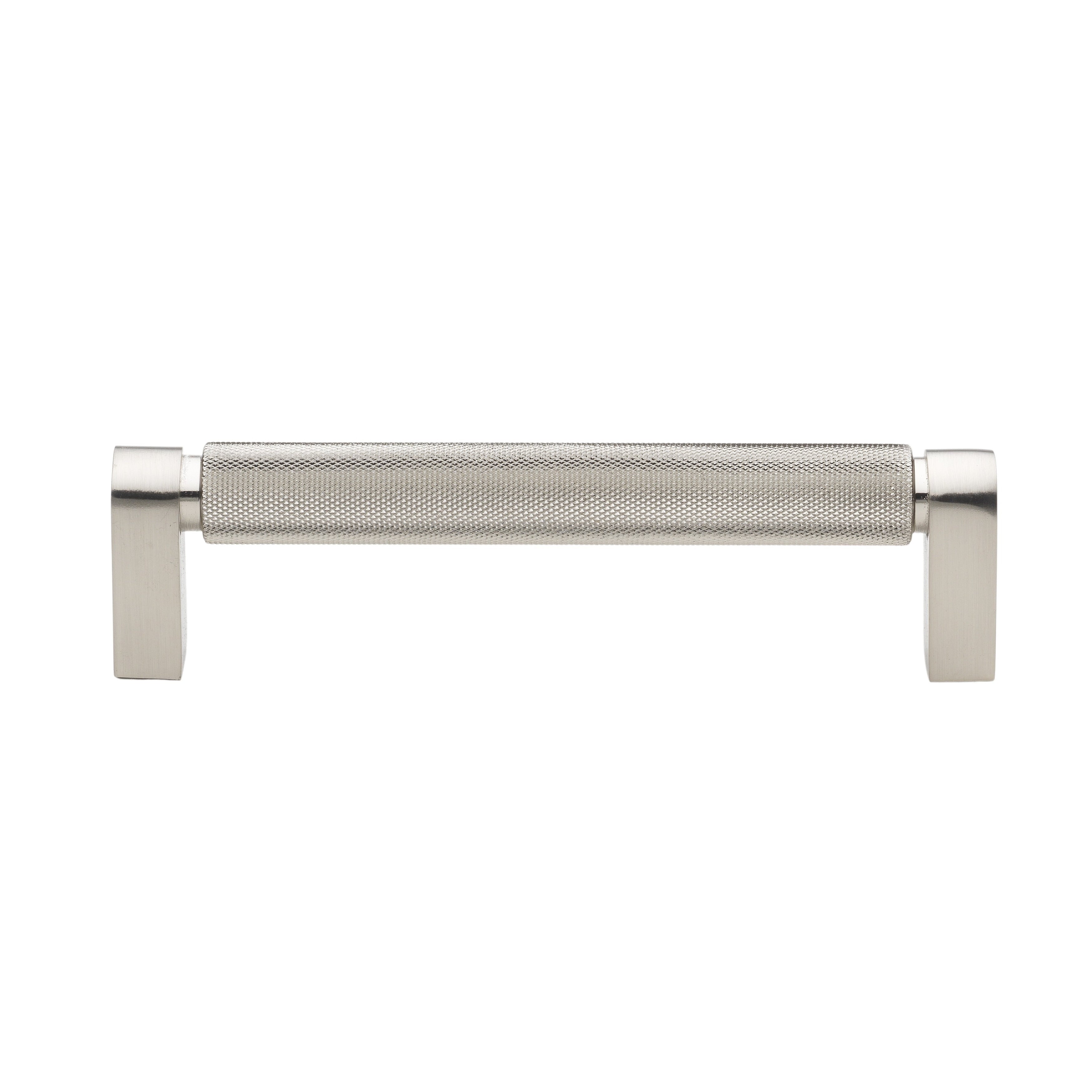 Gliderite 5 Pack 5 Inch Center Solid Knurled Bar Pull Satin Nickel