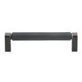 Gliderite 5 Pack 5 Inch Center Solid Knurled Bar Pull Oil Rubbed Bronze