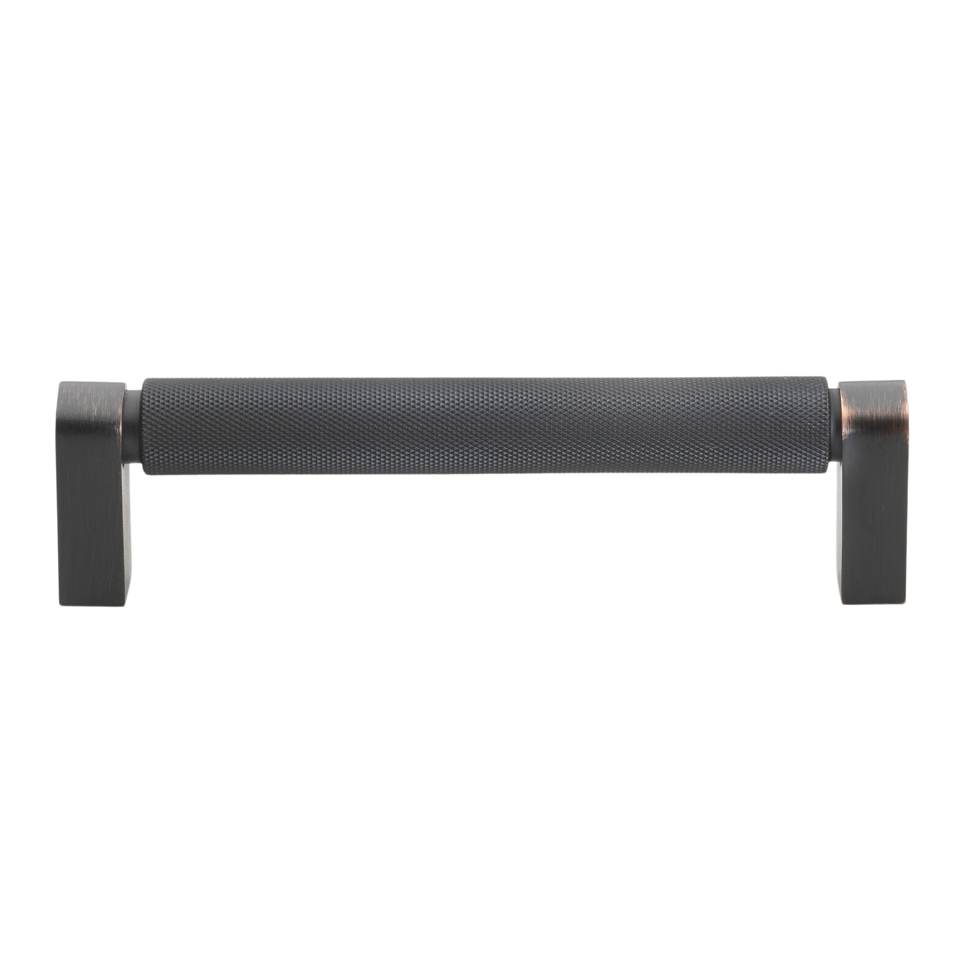Gliderite 5 Pack 5 Inch Center Solid Knurled Bar Pull Oil Rubbed Bronze