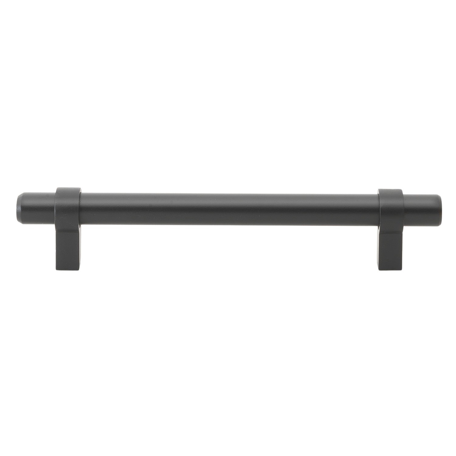 Gliderite 5 Pack 5 Inch Center To Center Solid Steel Euro Cabinet Pull Matte Black