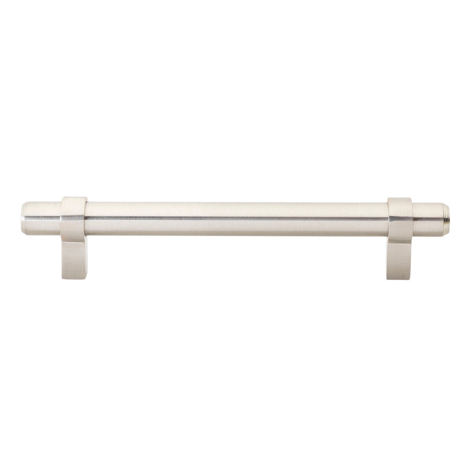 Gliderite 5 Pack 5 Inch Center To Center Solid Steel Euro Cabinet Pull Stainless Steel Finish