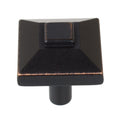 Gliderite 5 Pack 7 8 In. Oil Rubbed Bronze Square Pyramid Cabinet Knobs Oil Rubbed Bronze