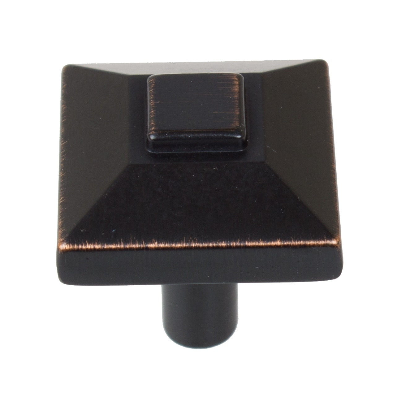 Gliderite 5 Pack 7 8 In. Oil Rubbed Bronze Square Pyramid Cabinet Knobs Oil Rubbed Bronze