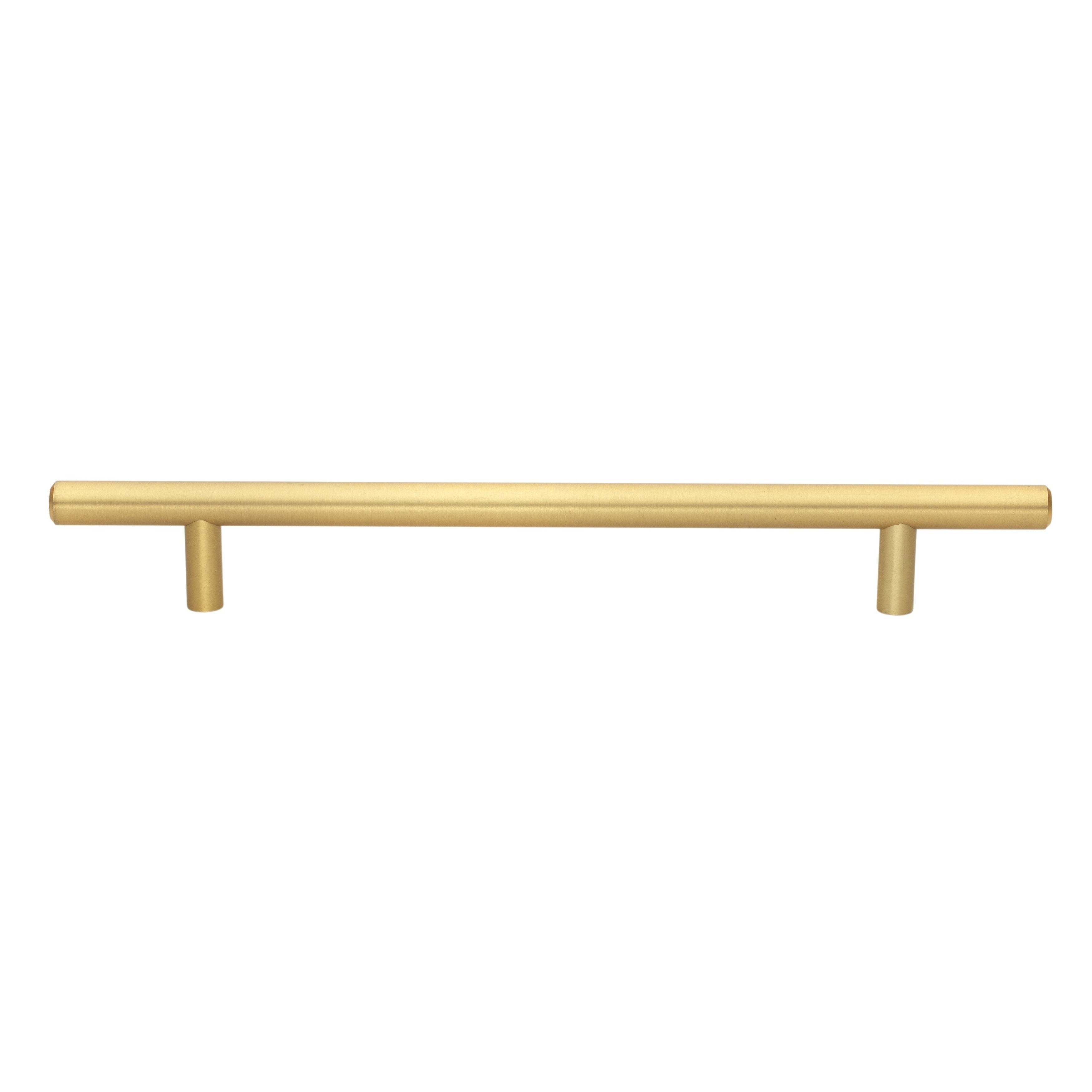 Gliderite 5 Pack 7 In. Center Satin Gold Solid Steel Cabinet Bar Pulls Satin Gold