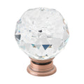 Gliderite 5 Pk 1 5 8 In Round Crystal Cabinet Knobs Rubbed Bronze Oil Rubbed Bronze