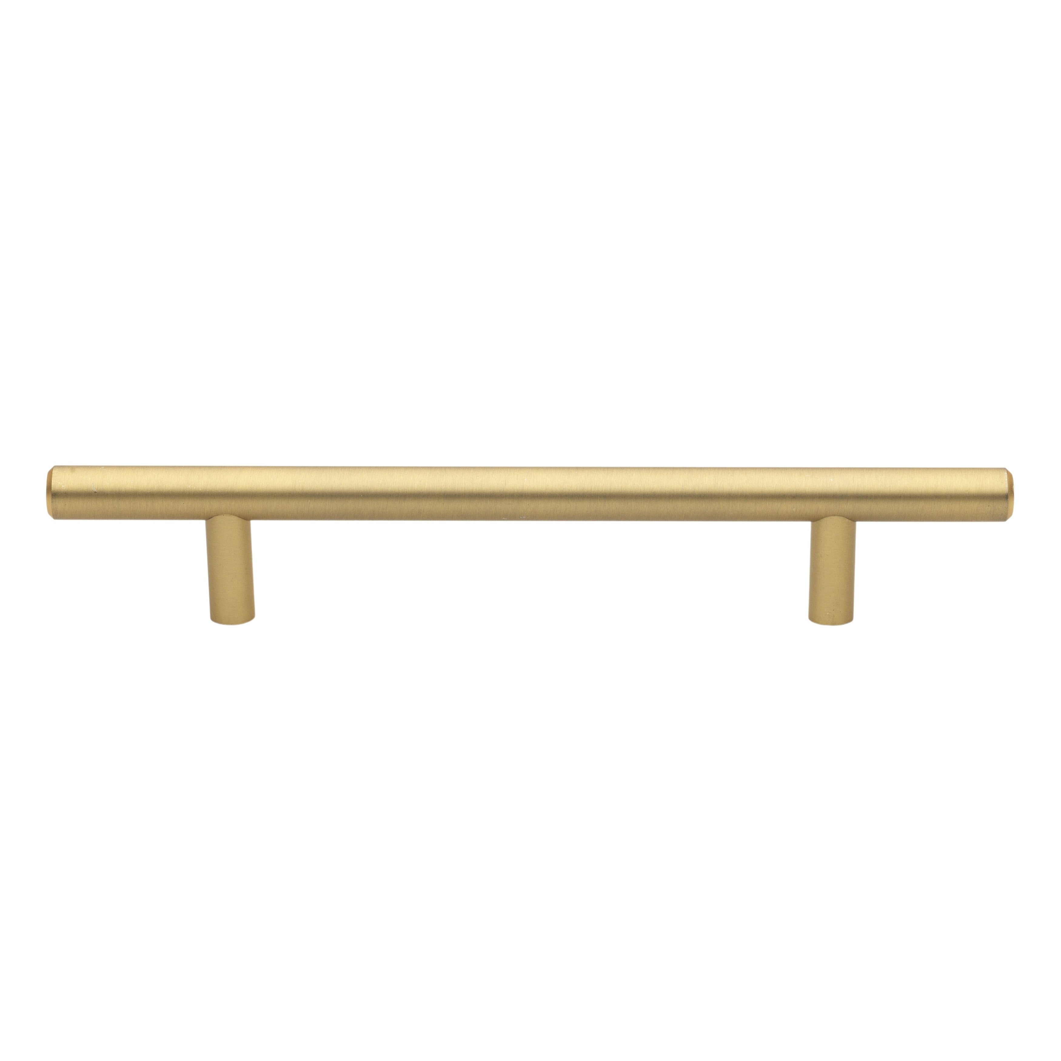 Gliderite 5 Pk 5 In. Cc 8 In. Long Satin Gold Solid Cabinet Bar Pulls Satin Gold