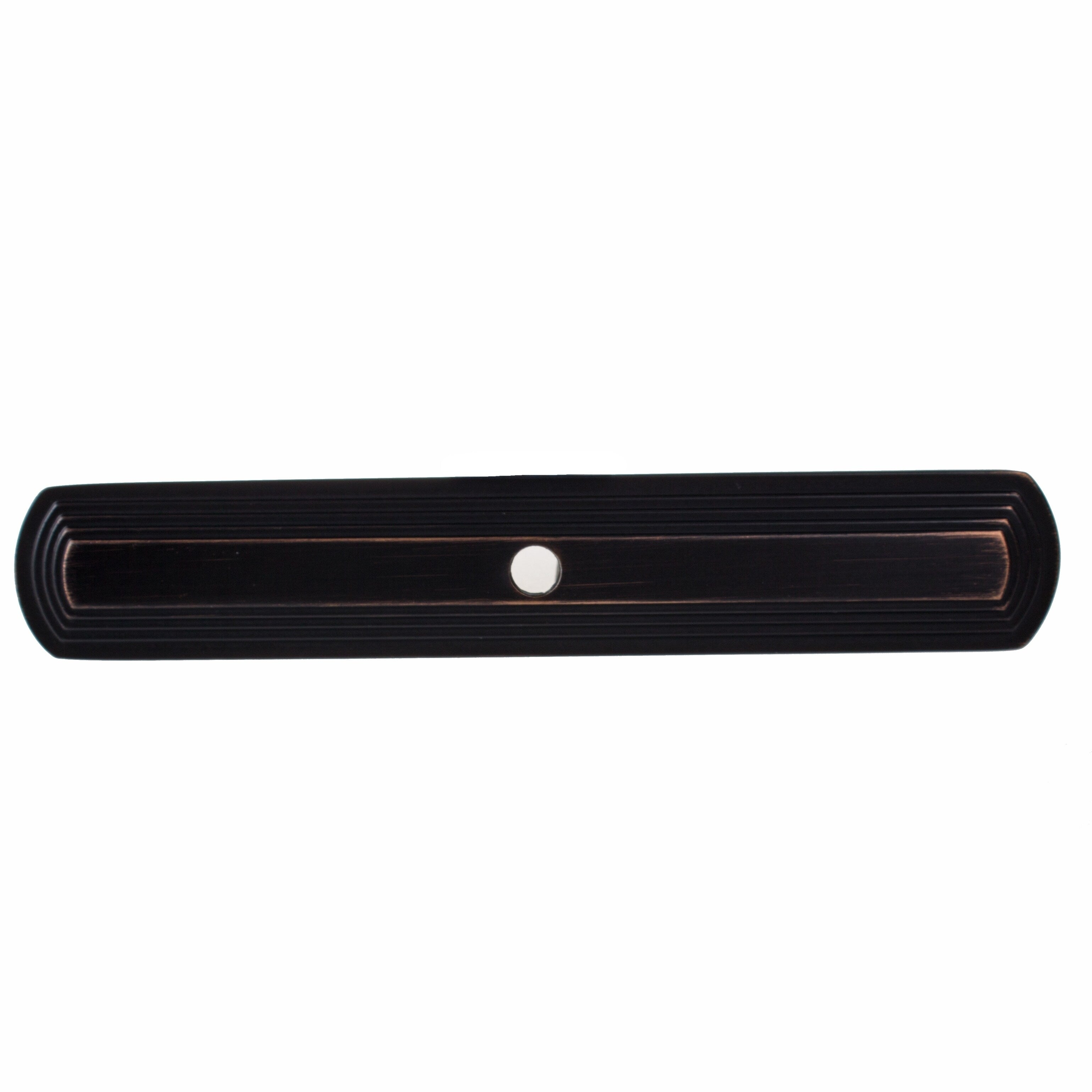 Gliderite 5 Pk 6 In. Rubbed Bronze Rounded Rectangle Cabinet Backplate Oil Rubbed Bronze