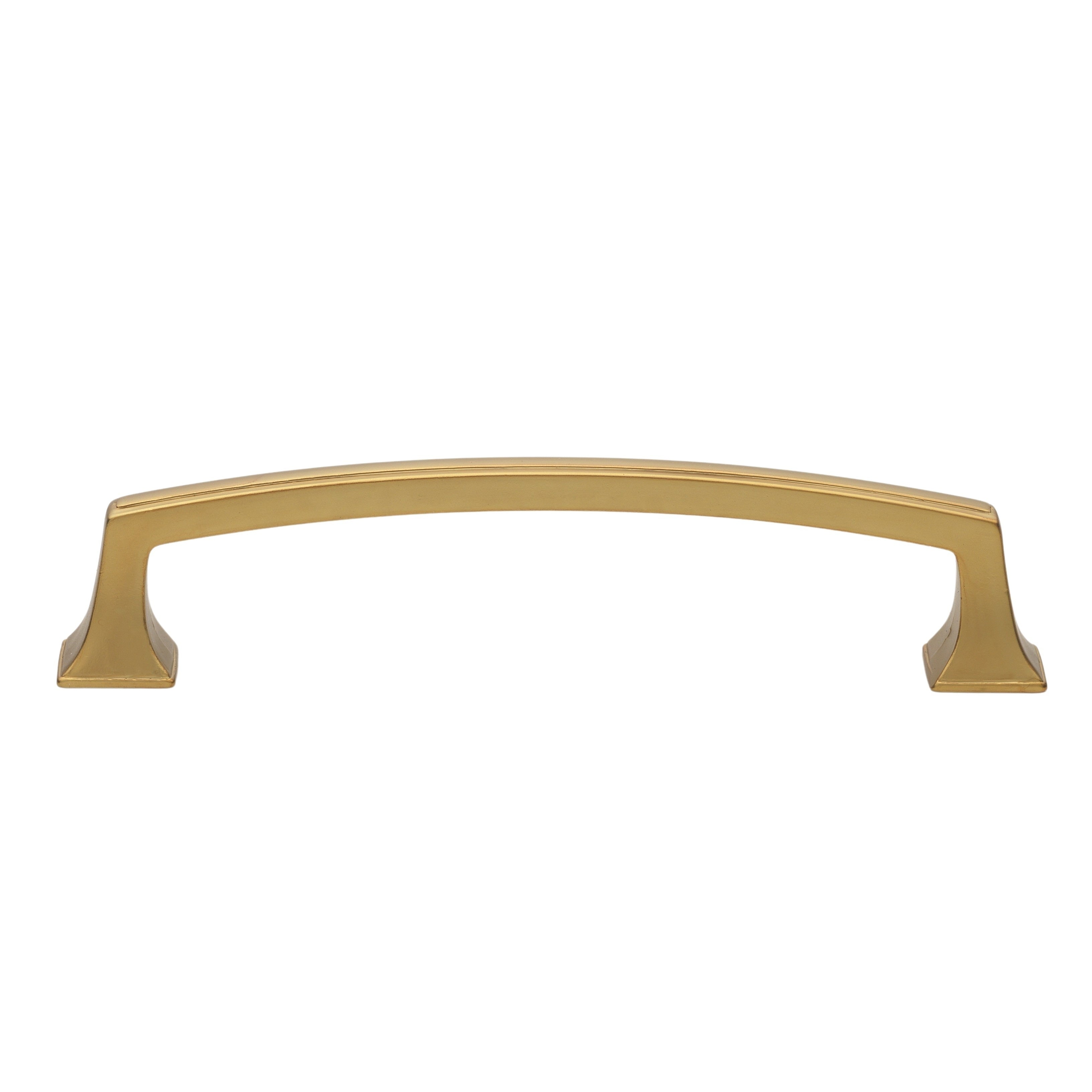 Gliderite 5 In. Center Gold Deco Base Cabinet Pulls 10 Pack Brass Gold