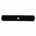 Gliderite 6 Inch Long Matte Black Narrow Rounded Rectangle Cabinet Back Plates Pack Of 10 Or 25