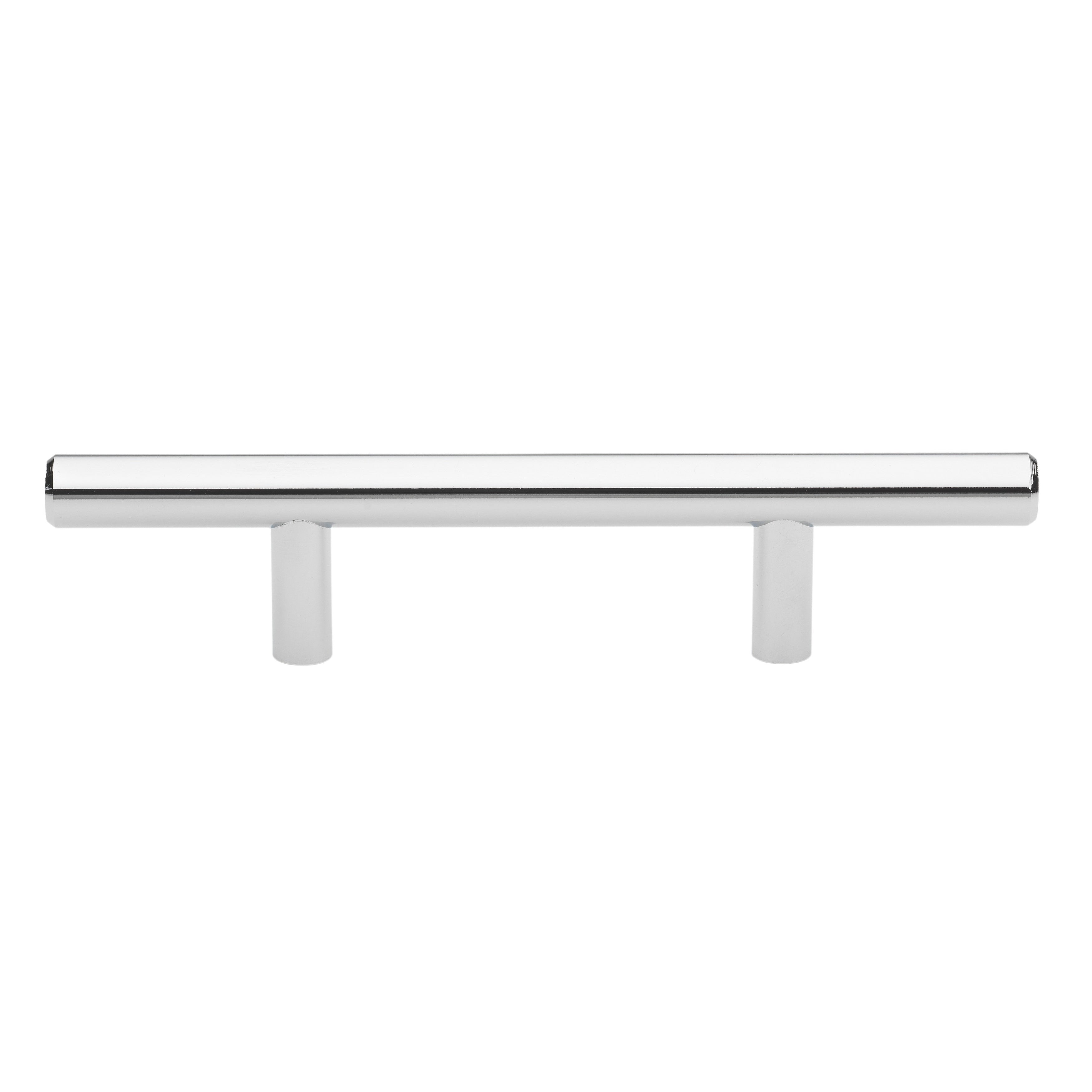 Gliderite 6 Inch Solid Polished Chrome Handles 3 Inch Cc Cabinet Bar Pulls Pack Of 10 Or 25