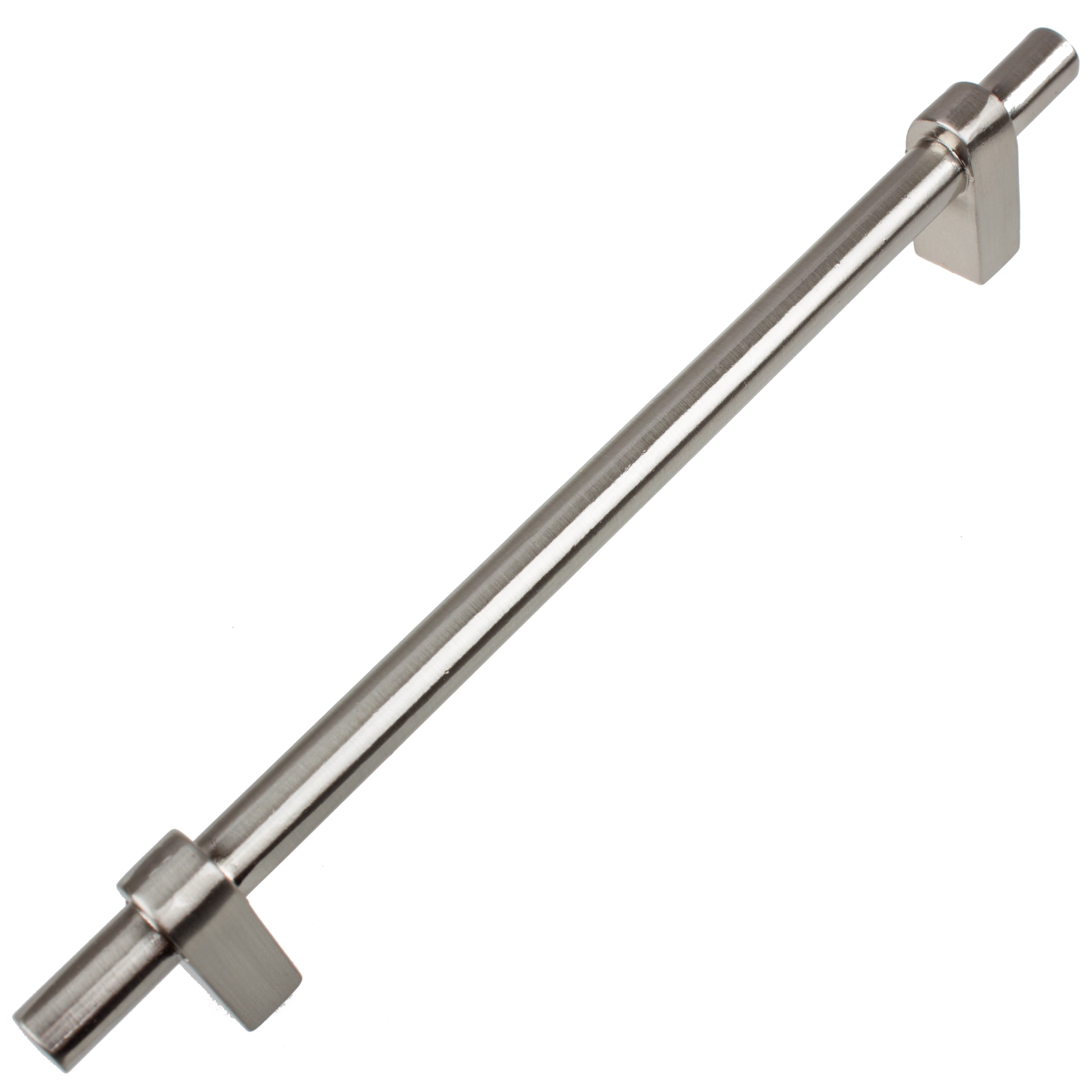 Gliderite 6.25 Inch Cc Satin Nickel Euro T Bar Cabinet Handle Bar Pulls Pack Of 10 Or 25 Satin Nickel