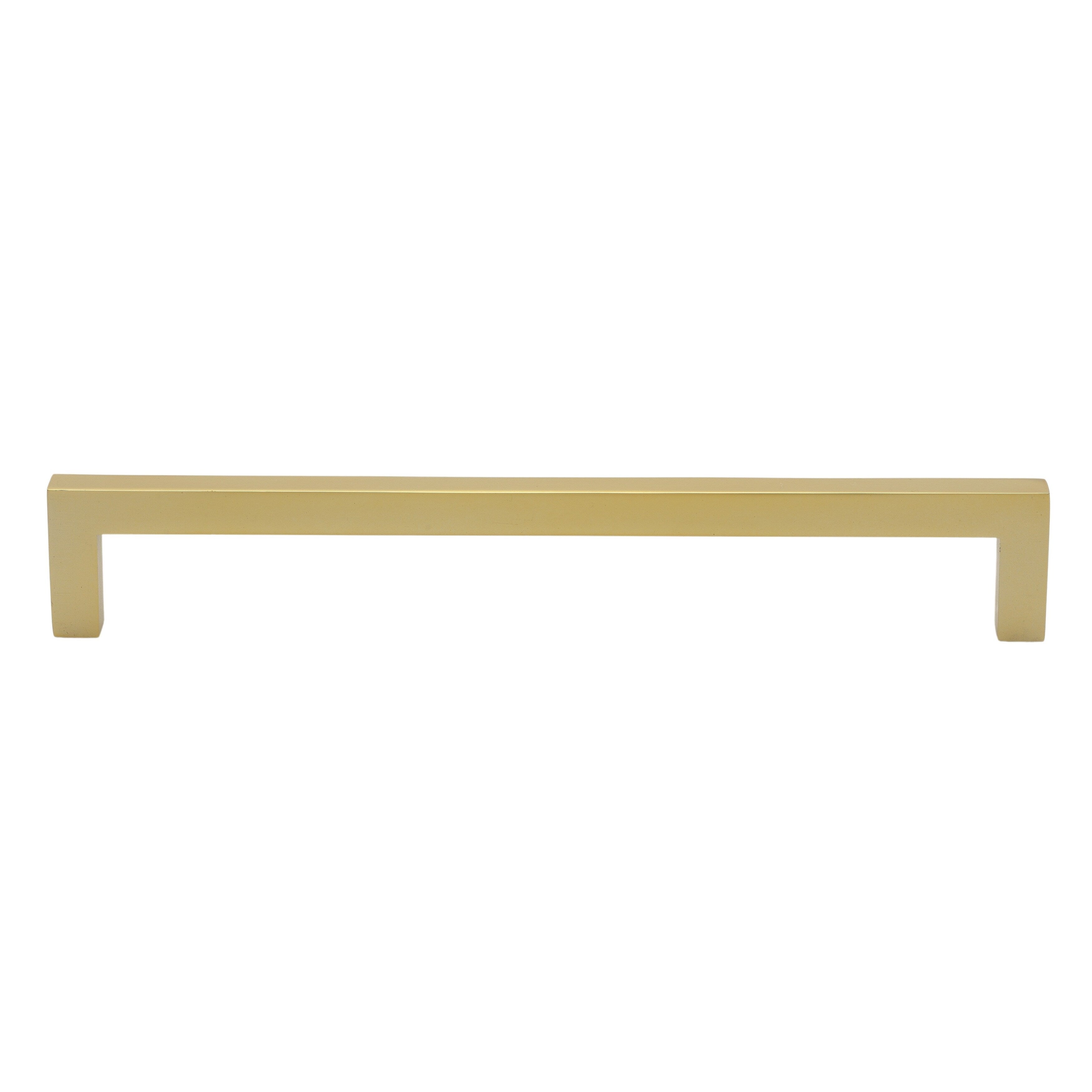 Gliderite 7 9 16 In. Center Gold Solid Square Bar Pulls 25 Pack Brass Gold