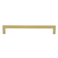 Gliderite 7 9 16 In. Center Gold Solid Square Bar Pulls 5 Pack Brass Gold