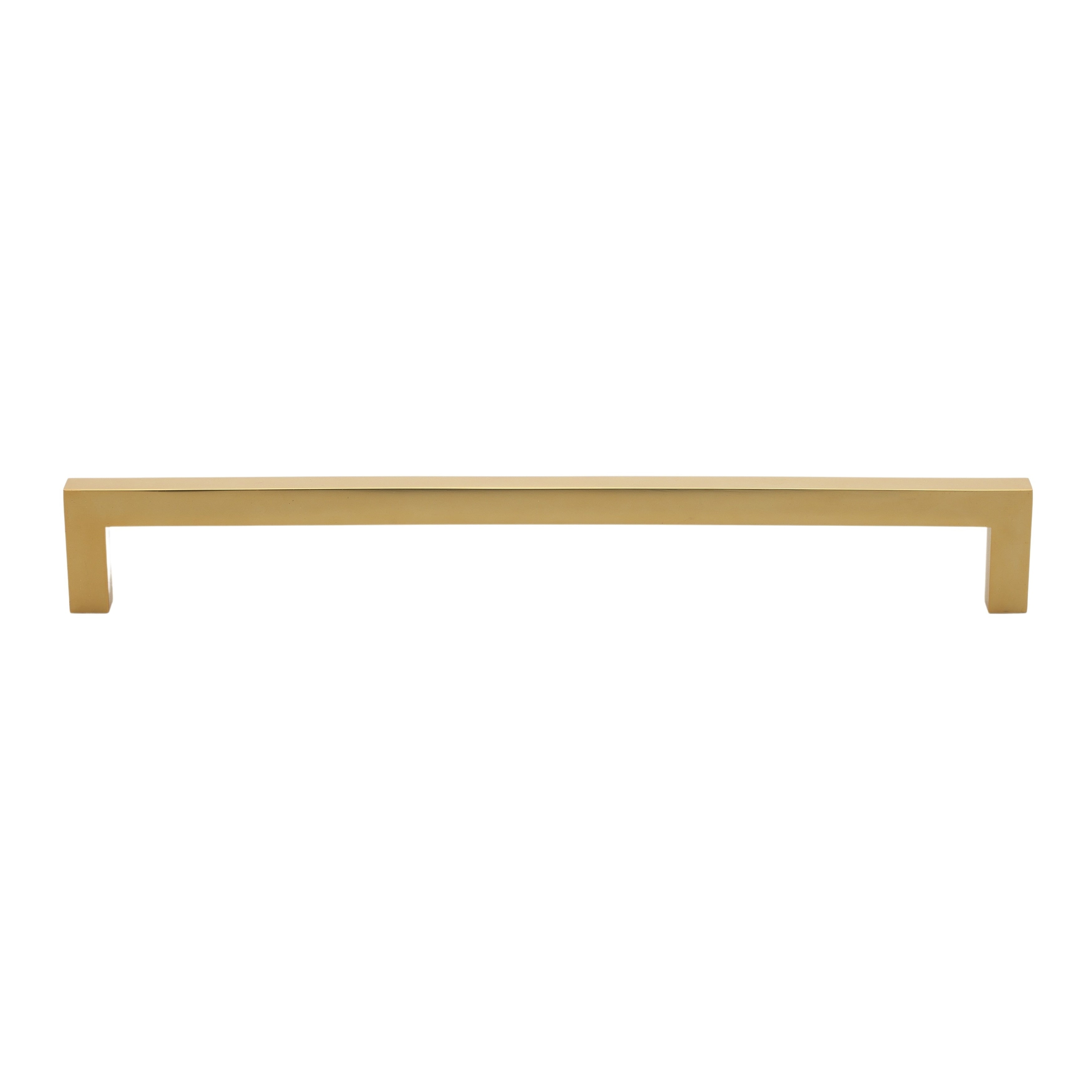 Gliderite 8 3 4 In. Center Gold Solid Square Bar Pulls 10 Pack Brass Gold