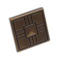 Gliderite 1.25 Inch Craftsman Series Antique Brass Square Cabinet Knobs Case Of 25