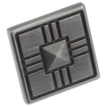 Gliderite 1.25 Inch Craftsman Series Satin Pewter Square Cabinet Knobs Case Of 25