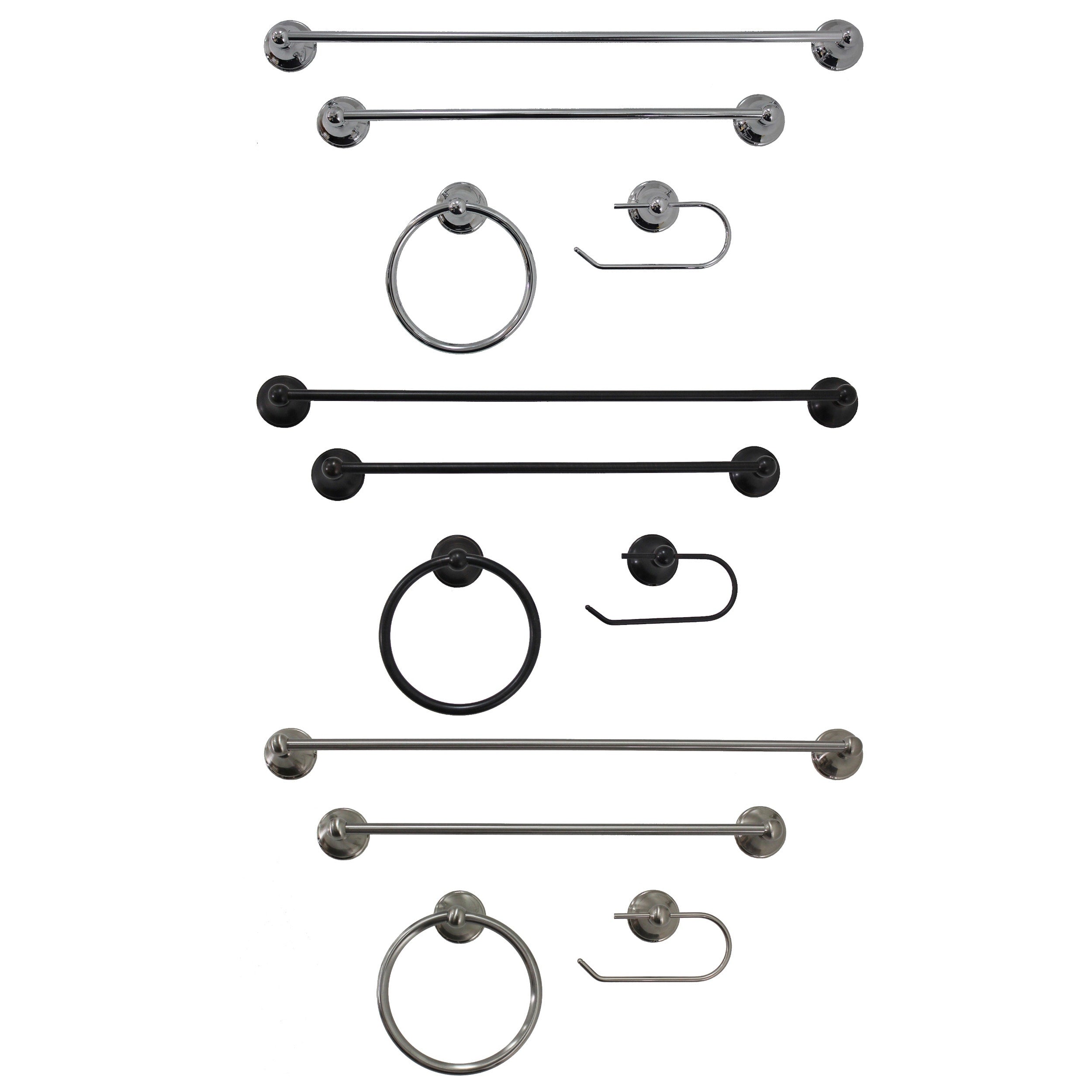 Gliderite Jackson 4 Piece Bathroom Accessory Kit