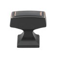 Gliderite Oil Rubbed Bronze Rectangle Deco Cabinet Knob Pack Of 10 Or 25