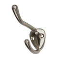 Gliderite Satin Nickel Double Robe And Coat Hooks Pack Of 10