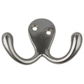 Gliderite Satin Nickel Octopus Double Hook Pack Of 10 Or 25