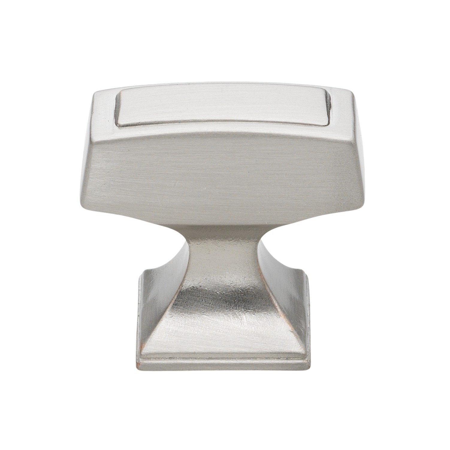 Gliderite Satin Nickel Rectangle Deco Cabinet Knob Pack Of 10 Or 25