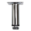 Gliderite Steel Furniture Legs With Leveling Screw Polished Chrome Set Of 4