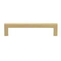 Gliderite 5 Inch Satin Gold Solid Square Bar Pull Handle Pack Of 25